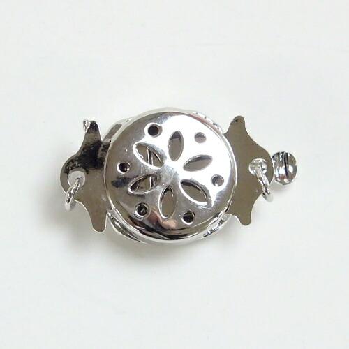 メール便 クラスプ 留め具 差し込み 花型 12mm 真ちゅう ネックレス用 一連用 丸カン付き シルバーカラー クラスップ 1連用 留め金具 |  | 02