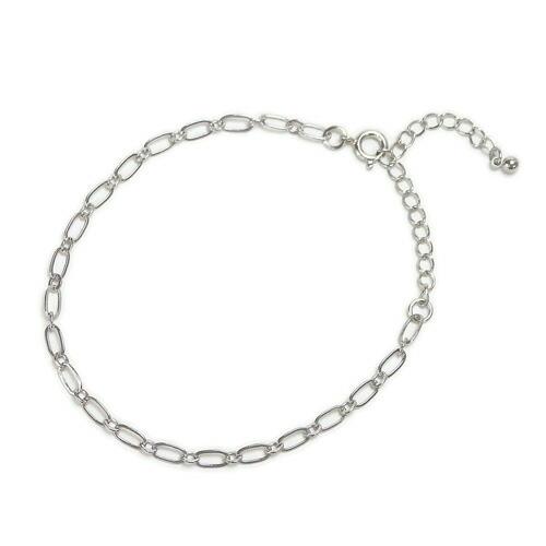 メール便 ブレスレット シンプル フィガロ チェーン レディース 軽量 20cm クリスマス ギフトに プレゼントに |  | 02