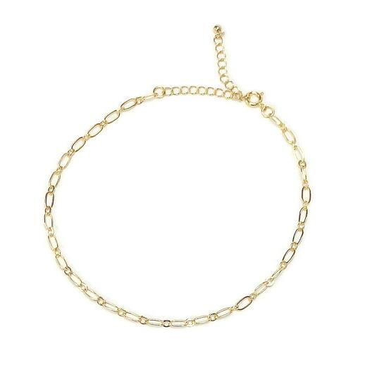 メール便 シンプル フィガロ チェーン アンクレット レディース 軽量 29cmまで調整可能 バレンタイン ギフトに プレゼントに |  | 01