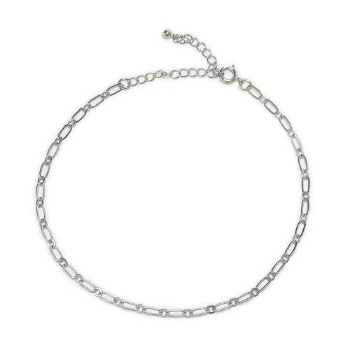 メール便 シンプル フィガロ チェーン アンクレット レディース 軽量 29cmまで調整可能 バレンタイン ギフトに プレゼントに |  | 02