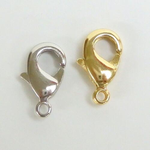 メール便 カニカン フック 金具  5個セット カニフック No.2 留め金具 接続金具 アクセサリーパーツ 12×6mm カニカン金具 マスクチェーン制作に 爆買 |  | 01