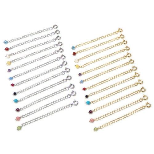 メール便 アジャスター チェーン 天然石 エンドパーツ ネックレス 延長 アジャスター 金具 留め金具 接続金具 真ちゅう ブレスレット アンクレット 延長金具 |  | 13