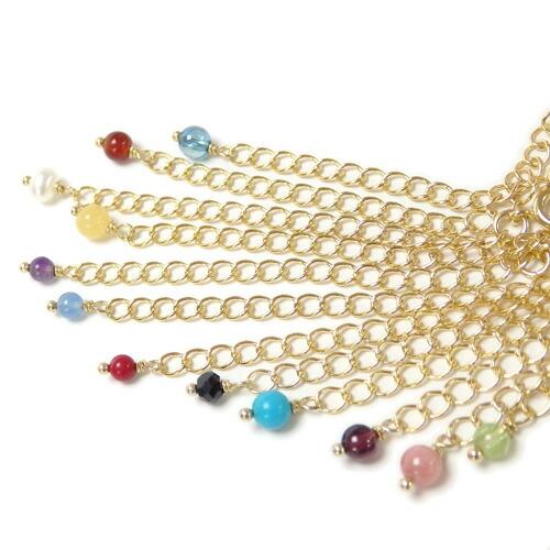 メール便 超ロング アジャスター チェーン 天然石 エンドパーツ ネックレス 延長 アジャスター 金具 留め金具 接続金具 ブレスレット アンクレット 延長金具 |  | 03