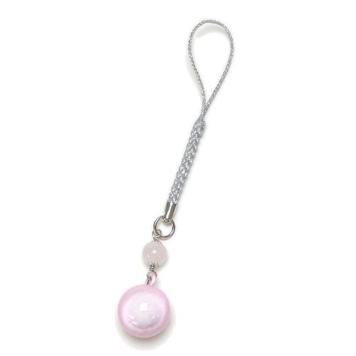 メール便 開運！ 水琴鈴 ＆ 天然石 根付 ストラップ キーホルダー 丸玉 ミュージックボール ハーモニーボール ガムランボール 鈴の音 |  | 03