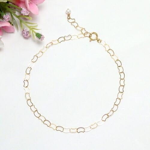 ブレスレット K10 10金 猫ちゃん チェーン 淡水パール 天然石 ねこ K10YG イエローゴールド cat ケース入り ホワイトデー ギフトに プレゼントに 爆買 |  | 11