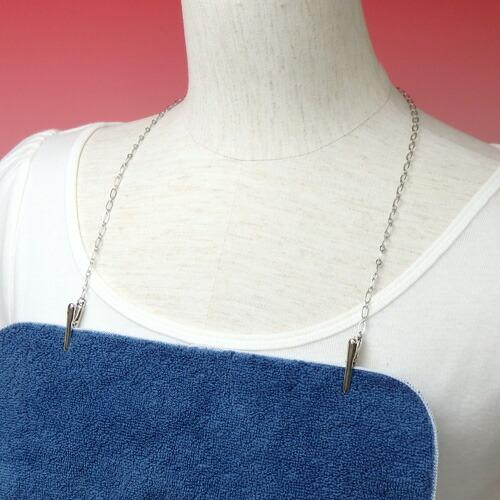 メール便 ナフキンクリップ ハンカチクリップ ディナークリップ 前掛けクリップ ドレスクリップ フィガロチェーン ナプキンクリップ マスククリップ |  | 04