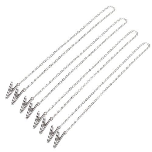 メール便 ナフキンクリップ 4本セット ハンカチクリップ ディナークリップ 前掛け ドレスクリップ フィガロチェーン ナプキンクリップ マスククリップ |  | 01