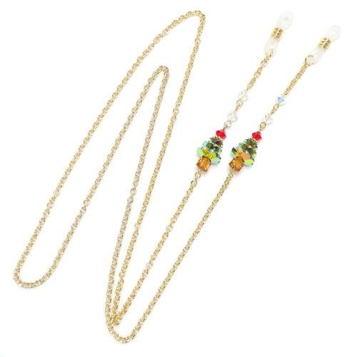 メガネチェーン クリスマスツリー めがねチェーン スワロフスキー クリスマス 眼鏡チェーン マスクチェーン マスク紐 クリスマス ギフトに プレゼントに |  | 01