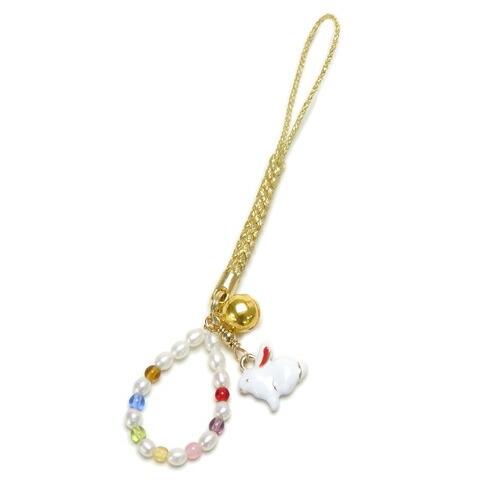 メール便 午年 根付 ストラップ 厄除け 七色 白蛇 干支 開運 十二支 えと パール うまどし 馬年 へび年 巳年 へび 蛇 ヘビ 淡水真珠 風水 金運 ノベルティ 景品 |  | 08