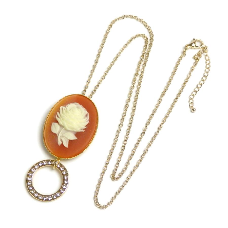 メール便 メガネホルダー ブローチ ネックレス グラスホルダー 2WAY 樹脂 カメオ 眼鏡ホルダー ペンダント サングラスかけ おしゃれ レディース 爆買 |  | 04