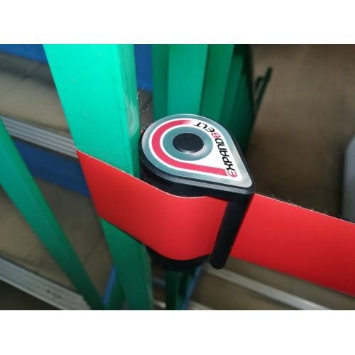 エキスパンドベルト ベルト式 パーテーション 赤ベルト 立ち入り禁止 イベント 巻き付け可能 クリスマス ギフトに プレゼントに | 