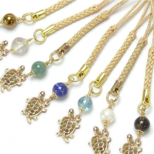 メール便 ストラップ 開運 亀 蛙 ＆ 天然石 根付 金色 キーホルダー 風水 根付け パワーストーン かえる カエル かめ カメ クリスマス ギフトに プレゼントに |  | 02