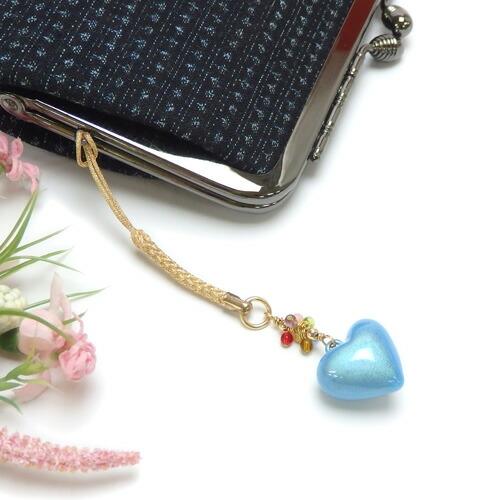 メール便 ハート 水琴鈴 厄除け 七色 根付 ストラップ ミュージックボール キーホルダー チェコビーズ 風水 ハーモニーボール ガムランボール 鈴の音 |  | 02