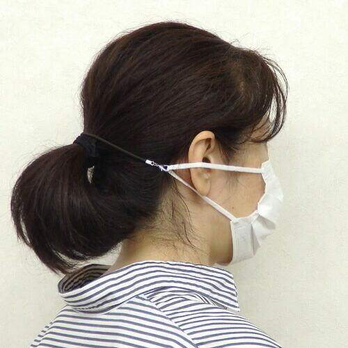 メール便 マスクバンド ゴム製 耳が痛くない マスクベルト マスクストラップ マスク紐調整ゴム 後ろバンド マスク補助器具 マスクホルダー 日本製 大人 子供 |  | 01