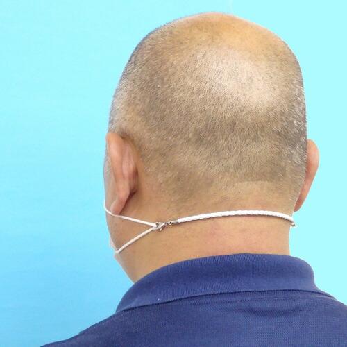 メール便 マスクバンド 四つ編み 合皮コード 耳が痛くない マスクベルト ストラップエクステンダー 後ろバンド マスク用補助連結紐 エコレザー 日本製 |  | 01