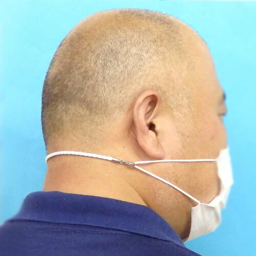 メール便 マスクバンド 四つ編み 合皮コード 耳が痛くない マスクベルト ストラップエクステンダー 後ろバンド マスク用補助連結紐 エコレザー 日本製 |  | 02