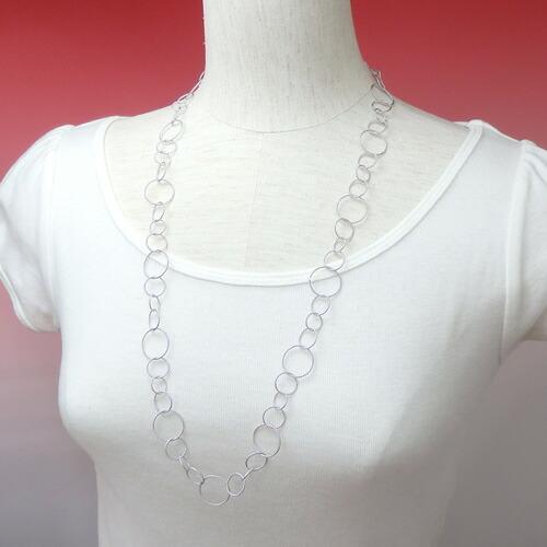 【ギフトケース付き】 銀 メガネチェーン ラウンド バブルチェーン シルバーチェーン 金色 銀色 ネックレスにもなる 2WAY 金メッキ ロジウムメッキ |  | 04