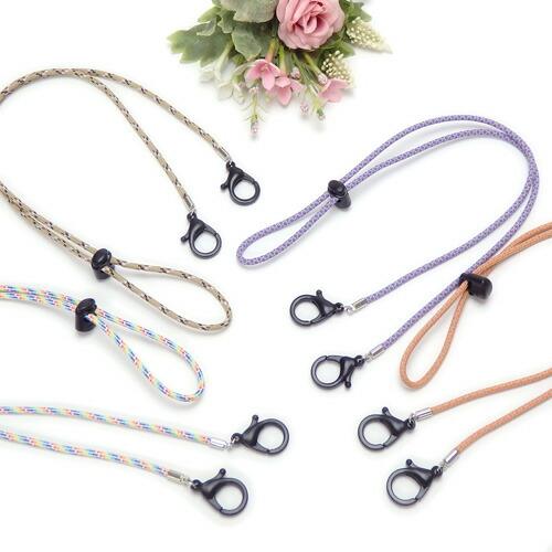 メール便 マスクストラップ アウトドアコード プラカニカン マスクコード コードストッパー付き 長さ調整可能 パラコード 大人用 子供用 男性用 女性用 ネオン |  | 08