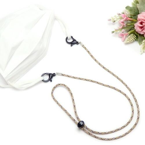 メール便 マスクストラップ アウトドアコード プラカニカン マスクコード コードストッパー付き 長さ調整可能 パラコード 大人用 子供用 男性用 女性用 ネオン |  | 09