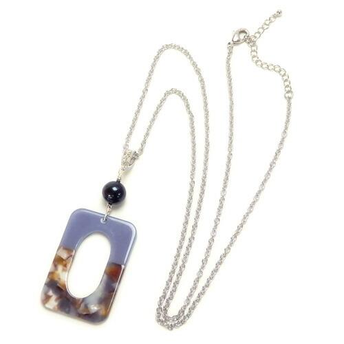 メール便 メガネホルダー マーブルスクエア バイカラー 淡水パール グラスホルダー ネックレス ペンダント サングラスかけ 老眼鏡 首掛け おしゃれ レディース |  | 04