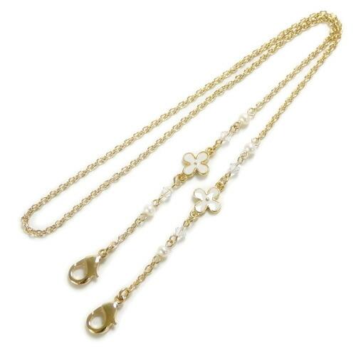 メール便 マスクチェーン お花とパール スワロフスキー マスクストラップ マスクコード マスク紐 マスクホルダー マスクネックストラップ 淡水パール |  | 02