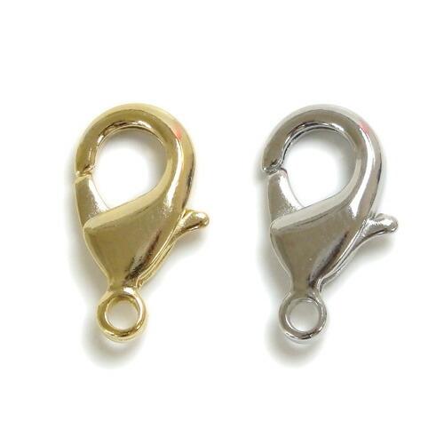 メール便 カニカン フック 大 金具 2個 No.3 留め金具 接続金具 アクセサリーパーツ 15×8mm カニカン金具 カニフック マスクチェーン制作に 爆買 | 