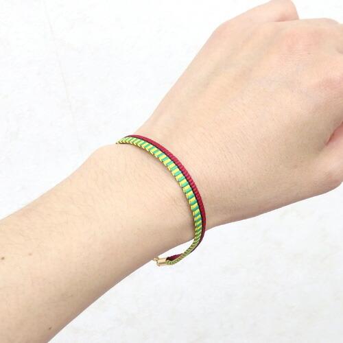 メール便 鬼殺し紐 加賀紐 ブレスレット 平紐 市松 麻の葉文様 鱗紋 亀甲紋 胡蝶 炎 桜餅 鬼殺紐 鬼滅紐 日本製 メンズ レディース 子供用 |  | 10