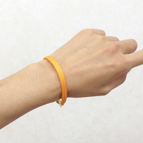 メール便 鬼殺し紐 加賀紐 ブレスレット 平紐 市松 麻の葉文様 鱗紋 亀甲紋 胡蝶 炎 桜餅 鬼殺紐 鬼滅紐 日本製 メンズ レディース 子供用 |  | 03