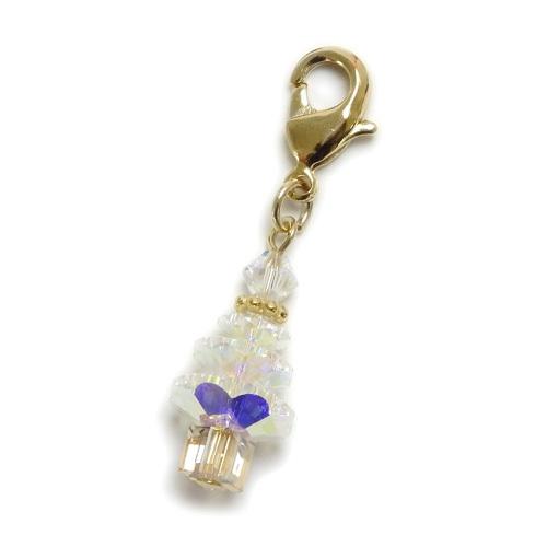 マスクチャーム スワロフスキー クリスマスツリー マスクアクセサリー チャーム カニカン マスクピアス マスクジュエリー クリスマス ギフトに プレゼントに | SWAROVSKI | 04