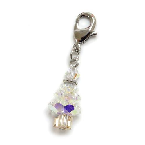 マスクチャーム スワロフスキー クリスマスツリー マスクアクセサリー チャーム カニカン マスクピアス マスクジュエリー クリスマス ギフトに プレゼントに | SWAROVSKI | 05