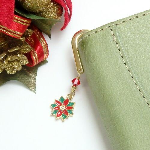ギフトケース入り しおり ブックマーカー クリスマス クリスマスツリー サンタクロース ポインセチア 靴下 ブーツ スワロフスキー 金属 メタル 栞 帯飾り |  | 05