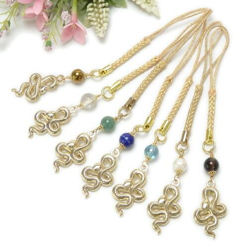 メール便 金色 干支 ＆ 天然石 開運 根付け ストラップ 午年 うま年 馬 蛇 へび 風水 根付 巳年 パール アメジスト タイガーアイ ローズクオーツ ラピスラズリ |  | 02