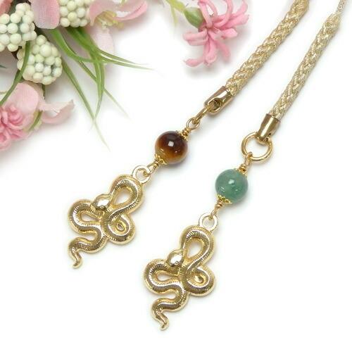 メール便 金色 干支 ＆ 天然石 開運 根付け ストラップ 午年 うま年 馬 蛇 へび 風水 根付 巳年 パール アメジスト タイガーアイ ローズクオーツ ラピスラズリ |  | 03