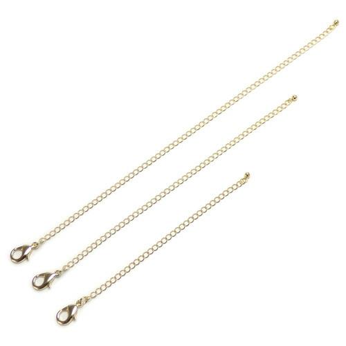 メール便 大きめ 引き輪 カニカン 大 超ロング アジャスター チェーン フック 金具 No.3 ネックレス延長 カニカンフック 留め金具 接続金具 真ちゅう 延長金具 |  | 02