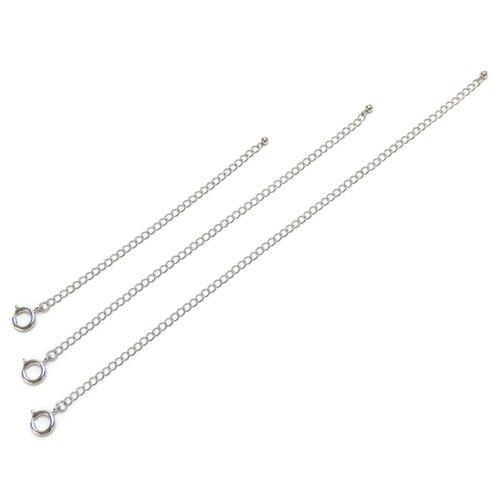 メール便 大きめ 引き輪 カニカン 大 超ロング アジャスター チェーン フック 金具 No.3 ネックレス延長 カニカンフック 留め金具 接続金具 真ちゅう 延長金具 |  | 05