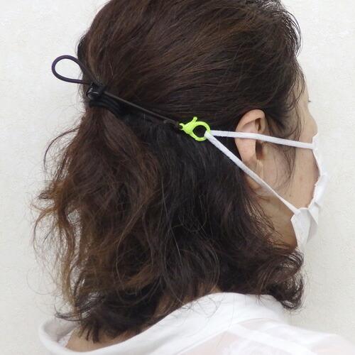 金属アレルギー対応 マスクバンド プラカニカン ゴム マスクベルト マスクレット 耳が痛くない 長さ調整可能 コードストッパー マスクストラップ プラスチック |  | 03