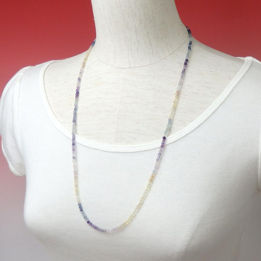 ネックレスになる メガネチェーン フローライト 多面カット 天然石 風水 パワーストーン メンズ レディースマスクチェーン マスクストラップ マスクホルダー |  | 02