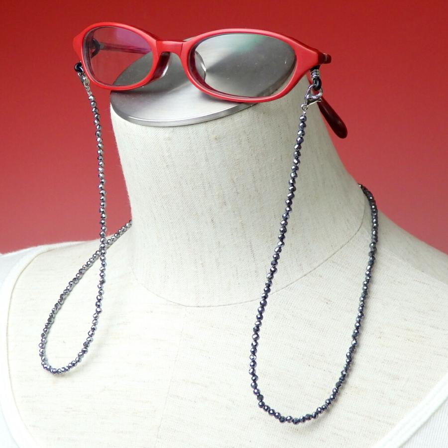 ネックレスになる メガネチェーン テラヘルツ 多面カット 人口鉱石 軽量 風水 メンズ レディースマスクチェーン マスクストラップ マスクホルダー 爆買 |  | 01