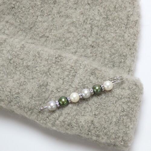 グリーンカラー 3色 淡水真珠 ショールピン カブトピン ロンデル ビジュー 母の日 プレゼント ブローチピン 卒園式 卒業式 入学式 フォーマル 結婚式 パール |  | 01