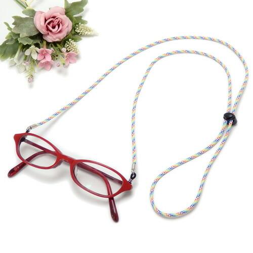 メール便 メガネチェーン メガネホルダー アウトドアコード コードストッパー付き 眼鏡コード 眼鏡紐 老眼鏡ストラップ パラコード マスクストラップ |  | 06