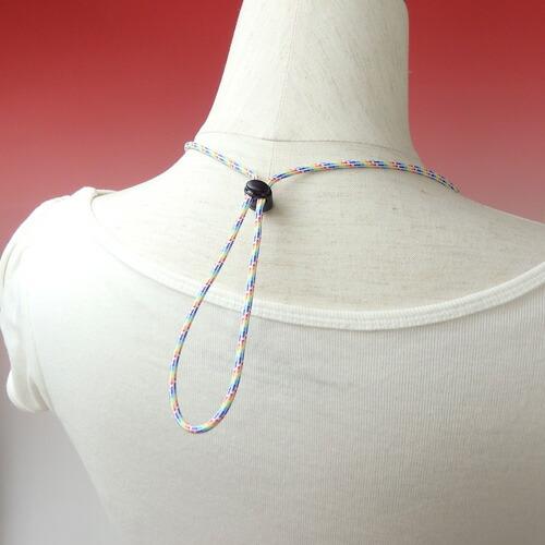 メール便 メガネチェーン メガネホルダー アウトドアコード コードストッパー付き 眼鏡コード 眼鏡紐 老眼鏡ストラップ パラコード マスクストラップ |  | 07