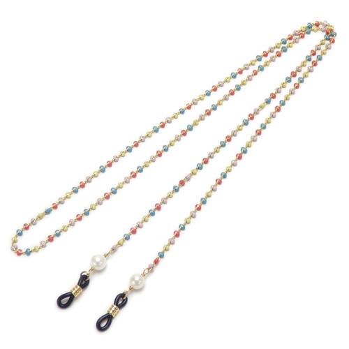 メール便 メガネチェーン マルチカラー 飾りチェーン パール 淡水真珠 真珠 おしゃれ 眼鏡チェーン マスクチェーン クリスマス ギフトに プレゼントに |  | 02