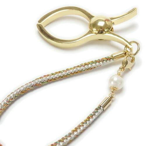 メール便 グローブホルダー 淡水真珠 & 手組み 組紐 金糸 銀糸 手袋ホルダー レディース ギフト プレゼント 淡水パール クリスマス ギフトに プレゼントに |  | 04