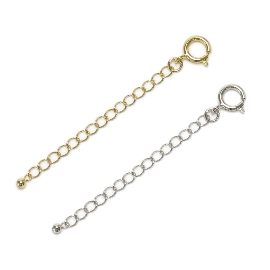 メール便 大きめ カニカン 大 アジャスター チェーン 金具 ネックレス 延長 アジャスター 金具 留め金具 接続金具 真ちゅう 延長金具 |  | 02