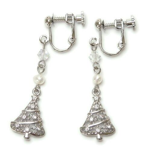 ピアス イヤリング クリスマスツリー キュービックジルコニア 淡水パール レディース チタンピアス バレンタイン プレゼントに ギフトに |  | 03