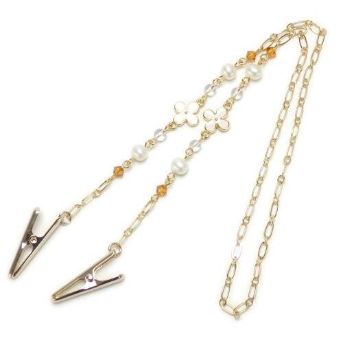 メール便 ナフキンクリップ お花とパール ハンカチクリップ ディナークリップ 前掛けクリップ ドレスクリップ たもと留め ナプキンクリップ マスクチェーン |  | 07