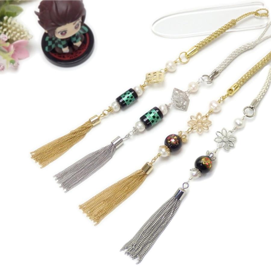 帯飾り 蒔絵 新漆 パール タッセル 根付 根付け ストラップ  帯飾りプレート 市松模様 浴衣 着物 chottowa チョトワ ちょとわ 爆買 | 