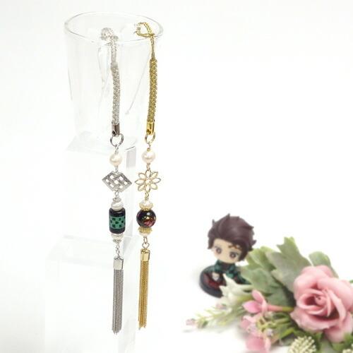 帯飾り 蒔絵 新漆 パール タッセル 根付 根付け ストラップ  帯飾りプレート 市松模様 浴衣 着物 chottowa チョトワ ちょとわ 爆買 |  | 01