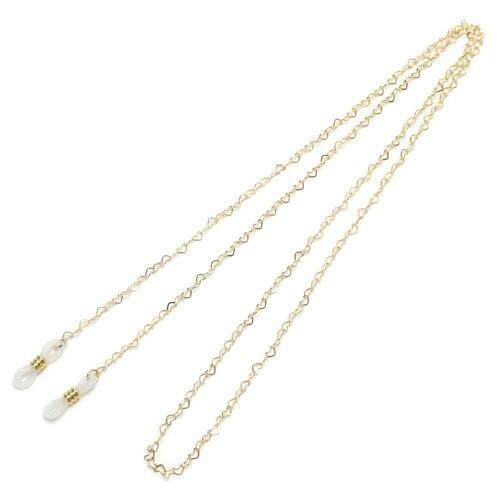 メガネチェーン ハート チェーン ゴールドカラー シルバーカラー めがねチェーン 眼鏡チェーン 金 銀 マスクチェーン マスクストラップ |  | 02