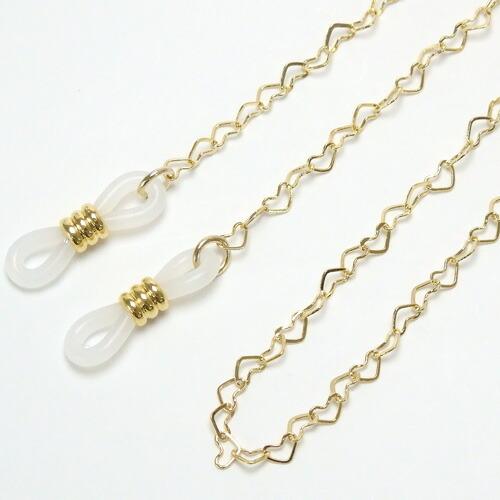 メガネチェーン ハート チェーン ゴールドカラー シルバーカラー めがねチェーン 眼鏡チェーン 金 銀 マスクチェーン マスクストラップ |  | 04